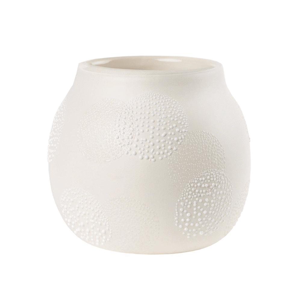 Rader Small White Pearl Vase